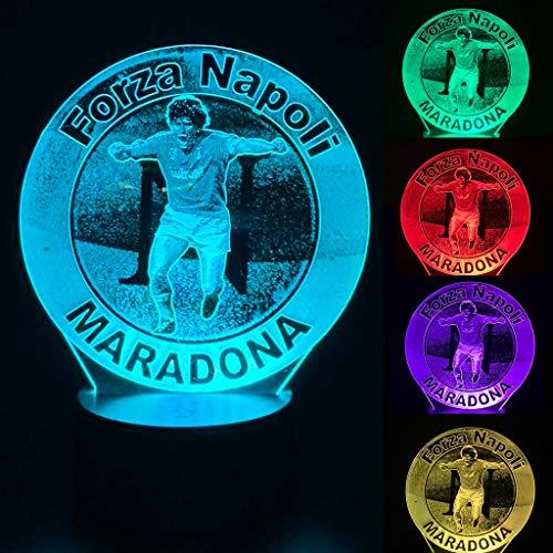 Squadra di Calcio lampada led da tavolo notturna arredo decorazione cameretta bambino e tifosi del calcio