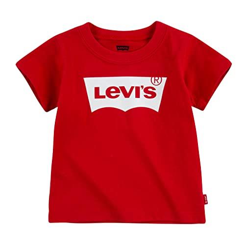 Levi's Lvb S/S Batwing Tee Bimbo, Super Red, 3 anni