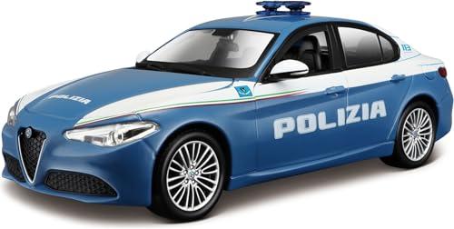 Bburago - Auto Bburago Polizia - Modellino Realistico Auto in Scala 1:24 (Scelta Casuale tra i Modelli Disponibili), Licenza Ufficiale Polizia e delle Case Automobilistiche, Età Consigliata 3+ Anni