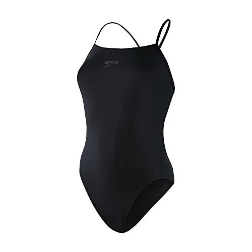 Speedo Donna Eco Endurance+ Thinstrap 1 Piece Costume intero, Nero, 32