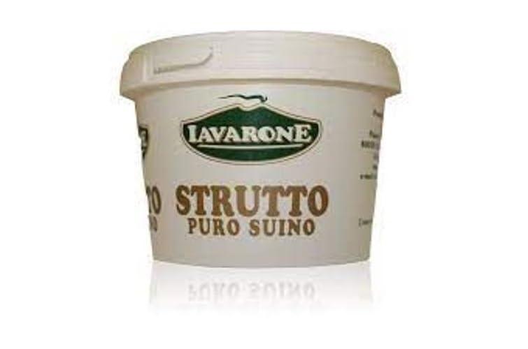 Strutto Puro Suino Iavarone, 18 Confezioni da 500 Grammi