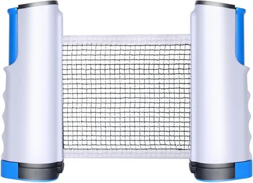 Flintronic Rete da Ping Pong, Retrattile da Ping Pong, Portatile Rete di Ricambio per Ping Pong per Tavolo da Ping Pong, Scrivania, Tavolo da Pranzo, può Essere Esteso a 170cm