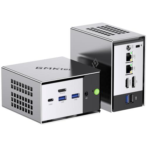 GMKtec AMD Mini Gaming PC Ryzen 5 PRO 6650H (Beats 5825U 6C/12T up to 4.5GHz) M8 Mini PC 16GB DDR5 6400 1TB M.2 SSD with OCuLink|Dual 2.5G LAN|WiFi 6E|Triple 8K Display Micro PC for Office/Gaming/Home