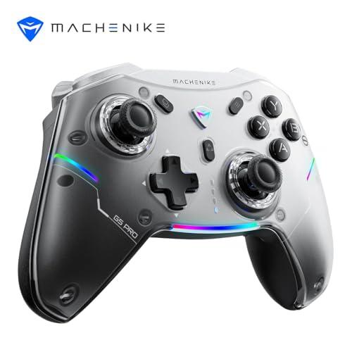 Machenike G5 Pro Wireless Controller PC per Windows PC, Switch, IOS&Android,Joystick PC Hall Effect Joystick＆Trigger/Giroscope,Luci RGB