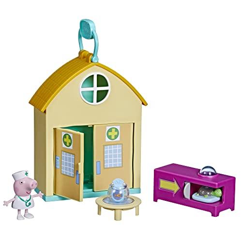 Peppa Pig - Avventura di Peppa, playset Peppa Dalla Veterinaria, giocattolo per età prescolare, 1 action figure e 3 accessori, dai 3 anni in su