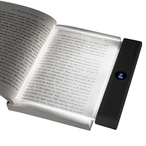 HOTUT LED Libro Pannello Luce, Lampada da Lettura Lightwedge, Piatto LED Libro Lampada, Lampada da Lettura per la Cura Degli Occhi, Luce da Lettura per Libro, Luce Libro per Lettura Notturna
