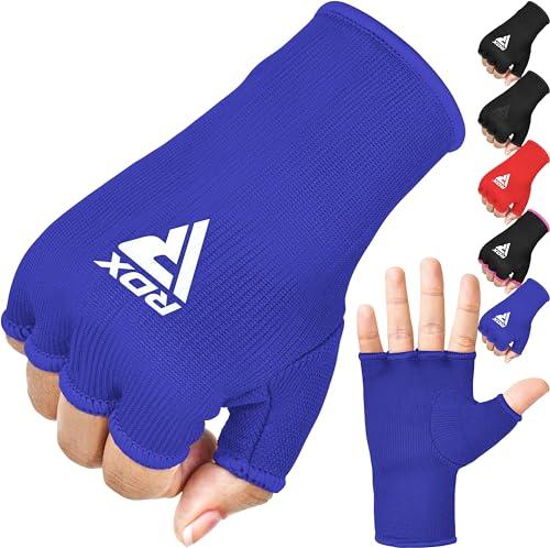 RDX Fasce Boxe Sottoguanti Interni Bende, Elastiche Mani Pollice Supporto Polso, Pugno Protezione Bendaggi Pugilato Guanti, Muay Thai MMA Allenamento Kick Boxing Arti Marziali Punzonatura, Uomo Donna