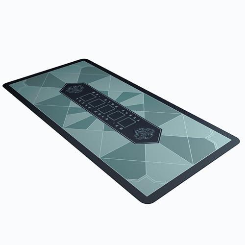 Bullets Playing Cards, Tappetino da Poker Paulie Design, Rettangolare, Grigio Chiaro, 100 x 60 cm