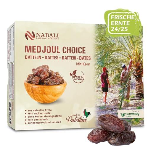 NABALI FAIRKOST Datteri Khudri | Prodotti di qualità - 100% naturali aromatici freschi orientali delicati e vegani | Datteri Khudri mielati e caramellati | Origine: Qassim (1kg)