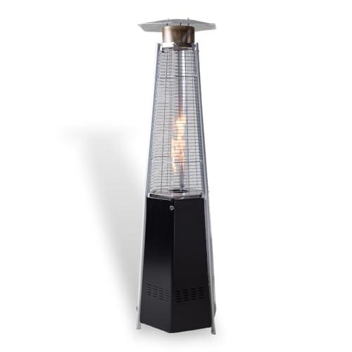 XONE Stufa a Piramide Esagonale, Max 12,5kw - 195cm Nero