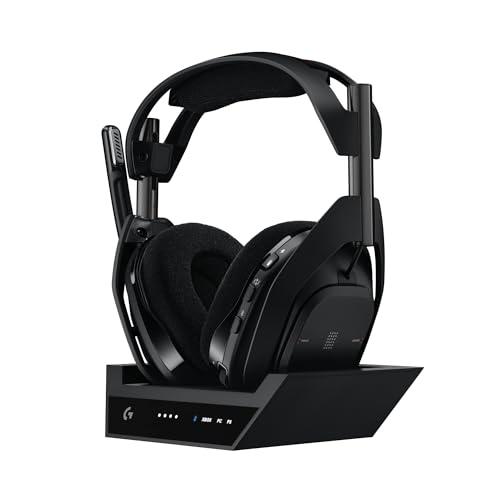 Logitech G Astro A50 X LIGHTSPEED, Cuffia con microfono gaming wireless + base, PRO-G GRAPHENE, PLAYSYNC su Xbox Series X|S, PS5, PC/Mac, Nintendo Switch 2, Bluetooth, Passthru HDMI 2.1 - Nero