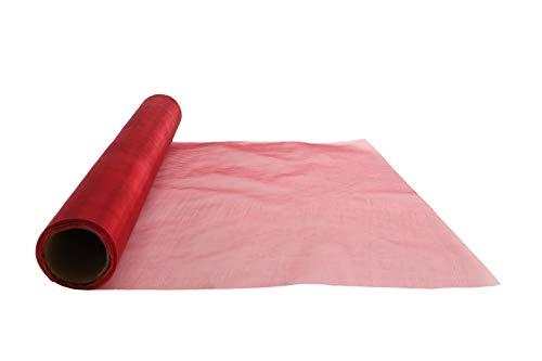 Toyland® 9M x 40cm Rotolo di Sheer Organza - Decorazioni Natalizie/Accessori da Sposa (Vino)