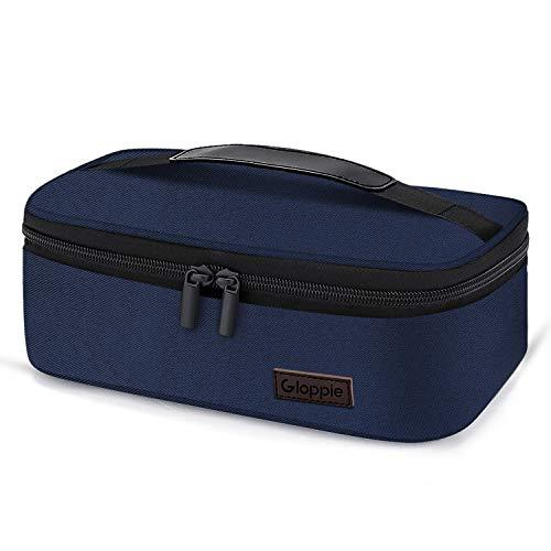 Gloppie Mini Borsa Termica Porta Pranzo per Uomo Donna, Borsa da Frigo Picnic con Isolamento Pieghevole, Impermeabile Borsa per Il Pranzo Adulti Contenitore Alimenti, Blu