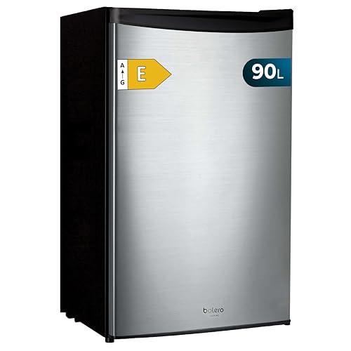 Cecotec Mini Frigoriferi Bolero Coolmarket Tt 90 Inox E. Capacità 90L, Mini Frigo Inox 83cm x 47cm, Controllo Della Temperatura Regolabile, Vano di Conservazione