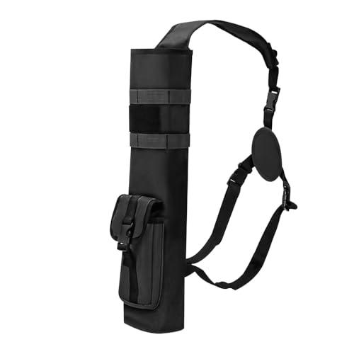 DONGKER Faretra per Frecce, Borsa Freccia Regolabile con Gancio e Passante, Porta Frecce Posteriore per Caccia, Esercizi di Destinazione