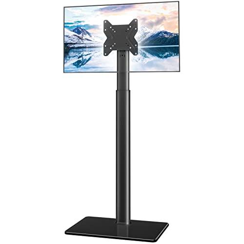 Hemudu Porta TV da Terra Mobile, Supporto TV da Pavimento per TV LCD LED da 19 a 43 Pollici, Supporto TV Girevole 100º, Regolabile in Altezza 16 Livelli, Fino a 45 kg, Max VESA 200 x200 mm