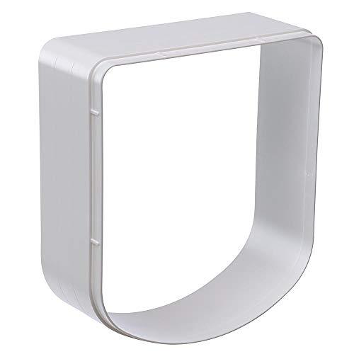 Ferplast Estensione per portina per Cani Piccoli Gatti Gattaiola Porta Basculante Swing 3 e 5 Extension, 16,3 x 5 x h 18,4 cm - profondità 5 cm, Bianco