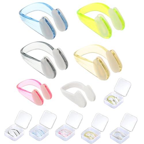 XPEX 3 Pezzi Tappanaso per Piscina Tappanaso nuoto sincronizzato Tappi per Naso da Nuoto in Silicone Clip per Naso da Nuoto Tappi Tappa Naso Nuoto Clip per Bambini Adulti Principianti (3 Colori)
