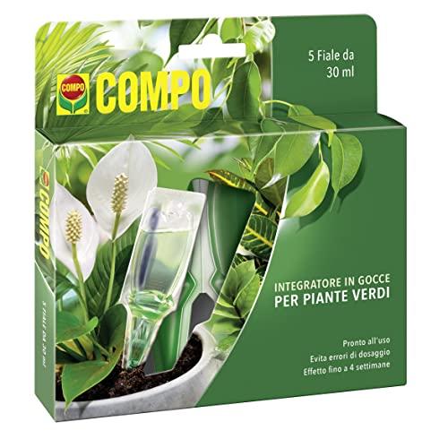 COMPO Nutrimento in Gocce per Piante Verdi, Pronto all’uso, 150 ml (5 Fiale da 30 ml)