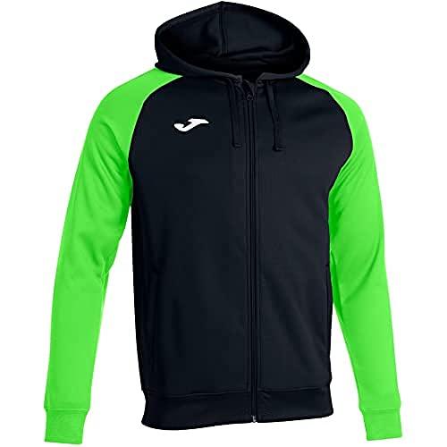 Joma 101967.117 XL Giacca con Cappuccio Academy IV, Nero - Verde Fluor