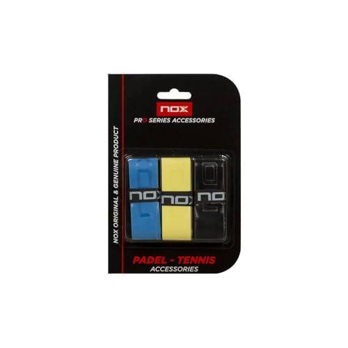 NOX, Blister da 3 Uni Tacto Color – overgrip, colore: Multicolore