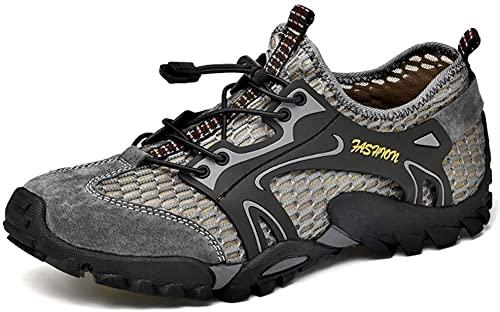 Scarpe Running da Escursionismo Uomo Traspiranti e Leggere Scarpe Ginnastica Passeggio in Acqua ad Asciugatura Rapida per Esterni（Grigio,49/50 EU,50 Taglia del Marchio