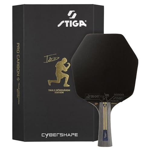 STIGA Pro Carbon Plus Cybershape Truls Edition Racchetta da Ping-Pong 5 stelle, Punto dolce esteso, Tecnologia Touch Carbon Technology, Gomma STAR5 Approvata da ITTF - Per Gioco Aggressivo