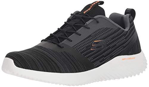 Skechers Bounder 52504, Scarpe Uomo, Black Mesh Pu Trim, 42 EU