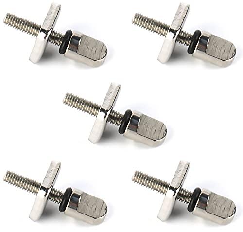 Lvjkes Tavola da surf Vite, Vite per pinna da surf, 5 pezzi di viti per accessori per tavola da surf Kit di ricambio per piastra durevole in acciaio inossidabile per longboard