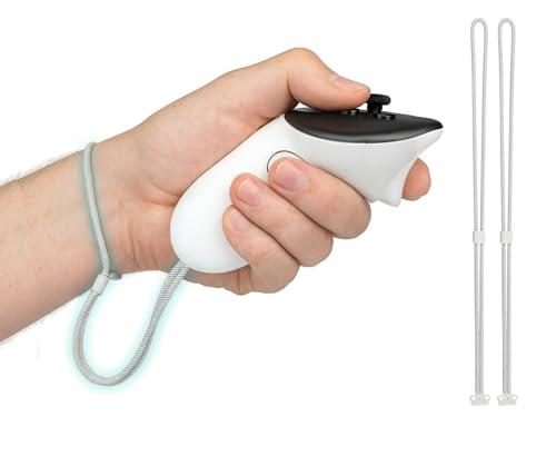 SOULWIT Cinturini da Polso Professionali Ricambio per Oculus Quest3/Quest 3(1 paio), Cinghie per controller Cinturini da Mano Resistenti e Regolabili per Meta Quest3S/Quest 3S, Facili da Installare