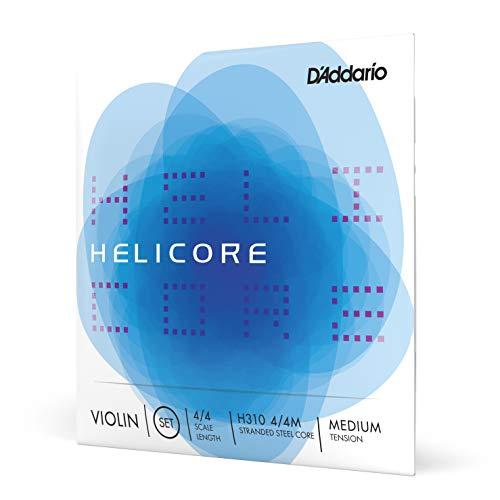 Set di corde D'Addario Helicore per violino, Scala 4/4, Tensione Media, Set completo
