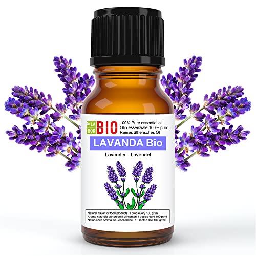 Lavanda Bio Olio essenziale 100% Puro 30 ml - Uso interno Terapeutico Alimentare Diffusori Aromaterapia Cosmetica Cucina - Laborbio