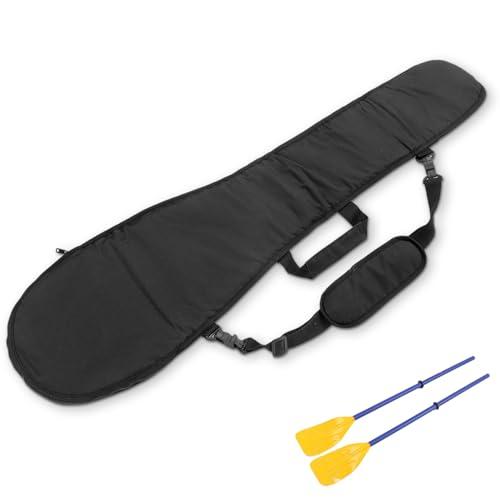 HERCHR Barca Paddle Storage Bag, 600D Oxford Panno Paddle Borsa di Trasporto Kayak Paddle Canoe Split Borsa di Trasporto Barca per stoccaggio Trasporto Canottaggio(Nero)