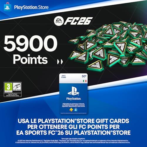 PlayStation Store Gift Card for FC 26 Ultimate Team - 5900 FC Points - PS4/PS5 Download Code - IT Account