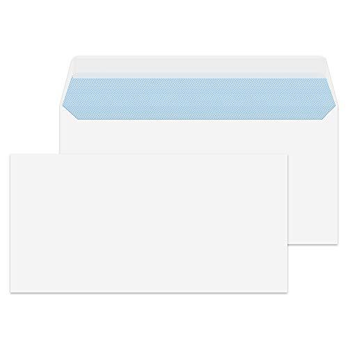 Purely Everyday 23882 - Buste formato DL, chiusura adesiva, 110 x 220 mm, 100 g/mq, confezione da 500, colore: Bianco