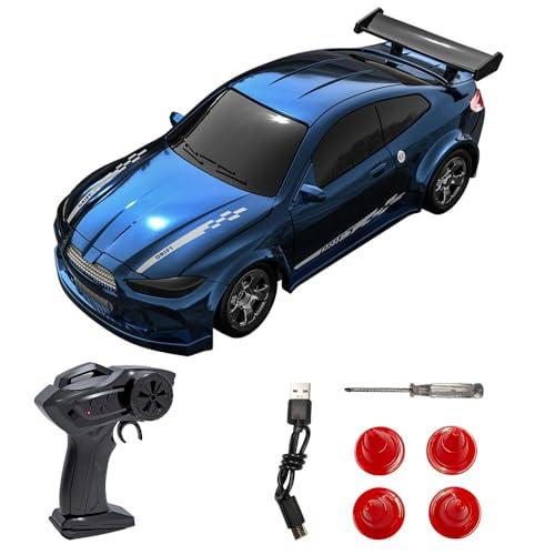 Teeggi Desktop Drift Car per Ragazzi Bambini Adulti, Auto Telecomandata in Scala 1:64 con Luci a LED, Mini RC Drift Cars 4WD per Gara, Regali e Giocattoli per Bambini