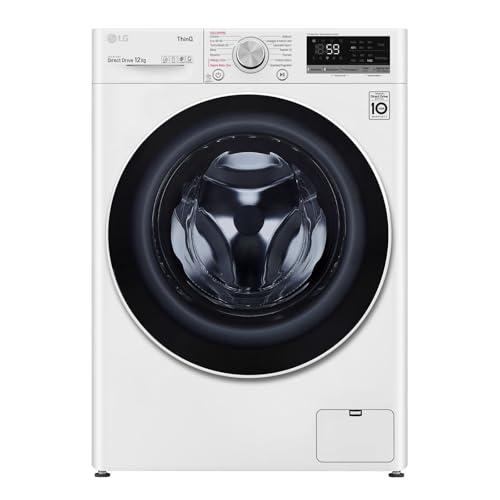 LG F4WV312S0E Lavatrice a Carica Frontale Intelligenza Artificiale AI DD, Vapore Igienizzante, Motore Inverter Direct Drive, Smart Diagnosis