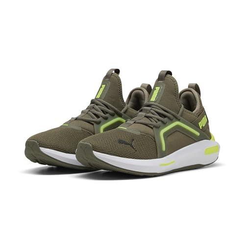PUMA SOFTRIDE Enzo 5, Scarpe per Jogging su Strada Unisex-Adulto, Loden Green-Yellow Alert, 44 EU