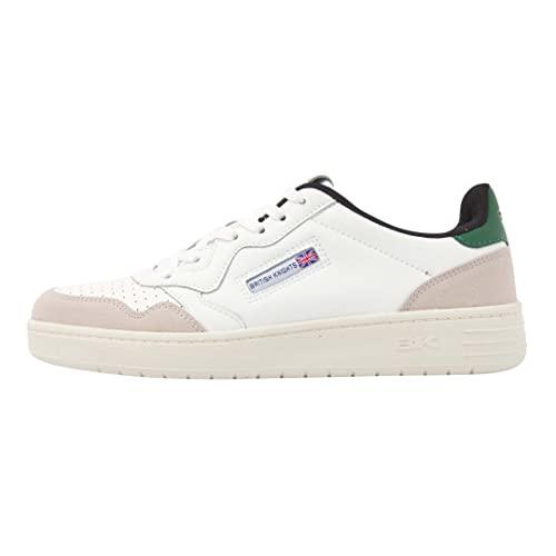 British Knights Noors, Scarpe da Ginnastica Uomo, Bianco Verde Nero, 43 EU