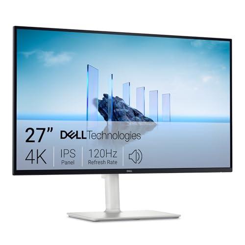 Dell 27 Plus Monitor - S2725QS, 4K UHD (3840x2160), 120Hz, IPS, 4ms, AMD FreeSync Premium, 99% sRGB, Regolabile in Altezza, Altoparlanti integrati, DisplayPort, 2 HDMI, 3 Anni di Garanzia