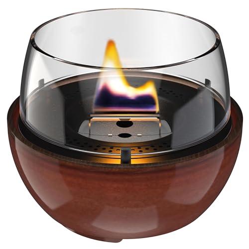 Tenderflame - Candela da tavolo ricaricabile Tulip 14 Reactive Glaze - Ambra