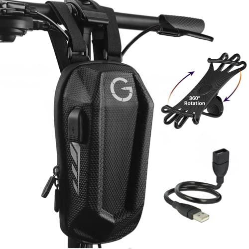 Grinada® Borsa Monopattino Elettrico Con Usb 4L Accessori Monopattino Borsello Zaino Portaoggetti Marsupio Compatibile Con Monopattino Elettrico Xiaomi Ninebot Ducati Kickscooter