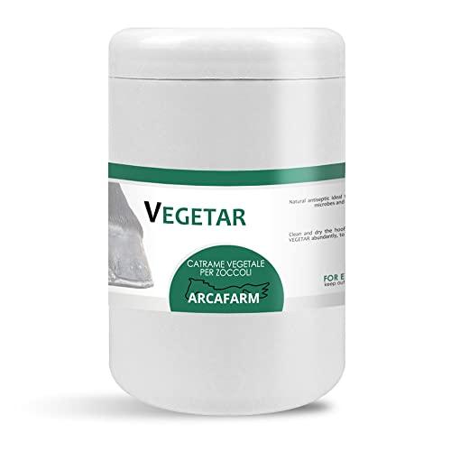 Catrame Vegetale per Zoccoli Cavalli 1 lt Vegetar, protegge da umidità e sporcizia del terreno, unguento antisettico per pulizia zoccoli e forchetta, rimedio per unghie morbide, 100% Made in Italy