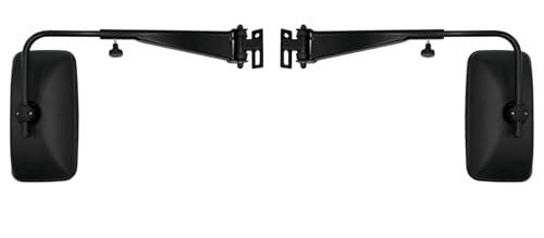 Set di 2 specchietti retrovisori esterni, 377 x 189 mm, Ø 15 – 24 mm, con supporto per specchio 4285291M91 Ø17 mm per trattore Massey Ferguson – sinistra/destra R1200