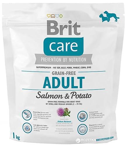 Brit Care Adult con Salmone e Patate 3 Kg- Grain Free per cani adulti di taglia piccola e media (1-25 kg)