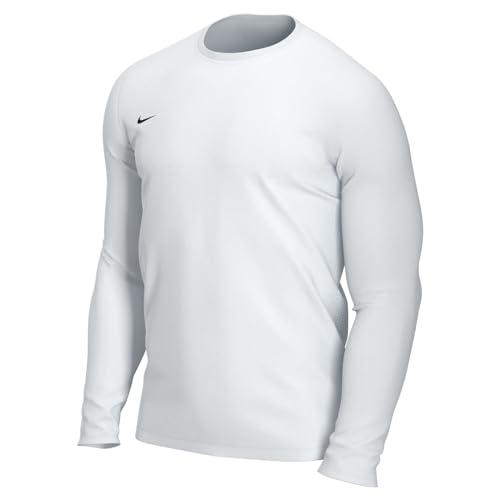 Nike M Nk Dry Park VII JSY LS, T-Shirt A Manica Lunga Uomo, White/Black, 2XL
