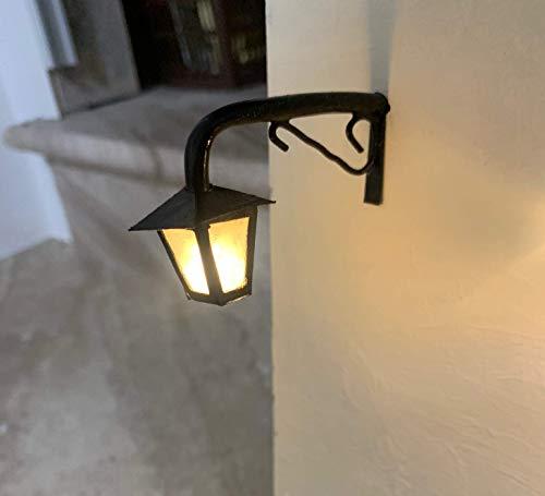 Lanterna lampione 10 cm per presepe con microlampada led