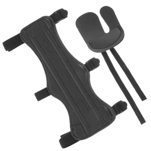 EIHI Set da 2 pezzi oggetti per il tiro con l'arco,Protezione per Braccio per Tiro con L'Arco,Guardia Avambraccio Tiro con Arco con Cinghie Regolabili,Protezione per Arco Ricurvo per Giovani e Adulti