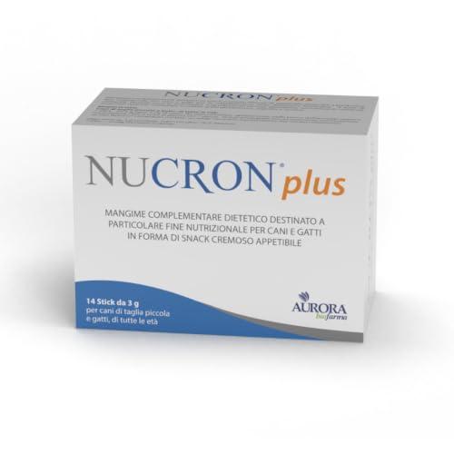 Nucron Plus Mangime Complementare per Gatti e Cani Piccoli, 14 Stick da 3g