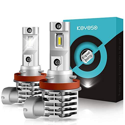 KOYOSO H11 LED Fendinebbia 110W 14000LM, H8/H9 Lampadine Luci Antinebbia 6000LM, 12V 6000K Bianco